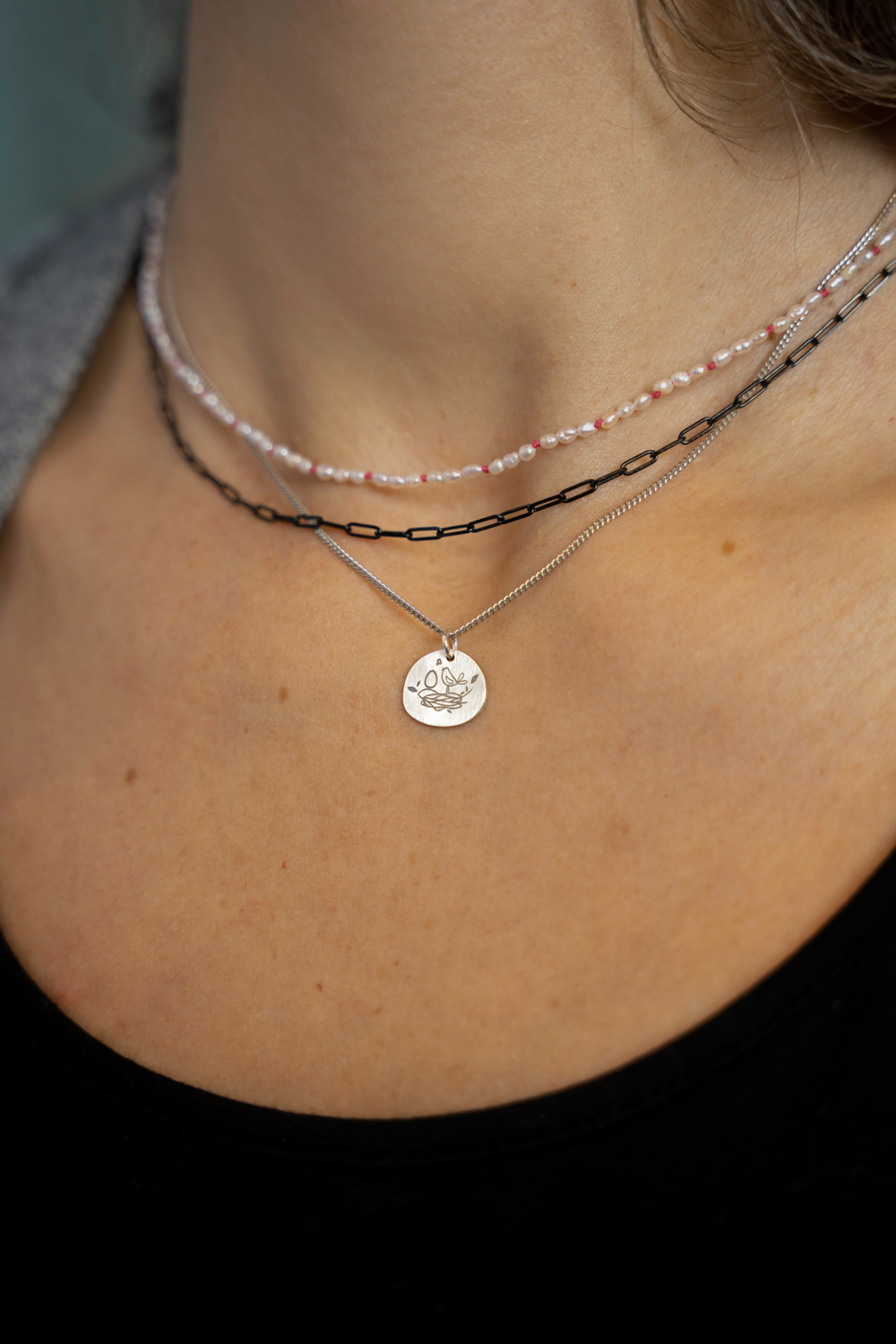 Silver rhodium plated chain AETHRA 7 Silver rhodium plated chain AETHRA - Image 7