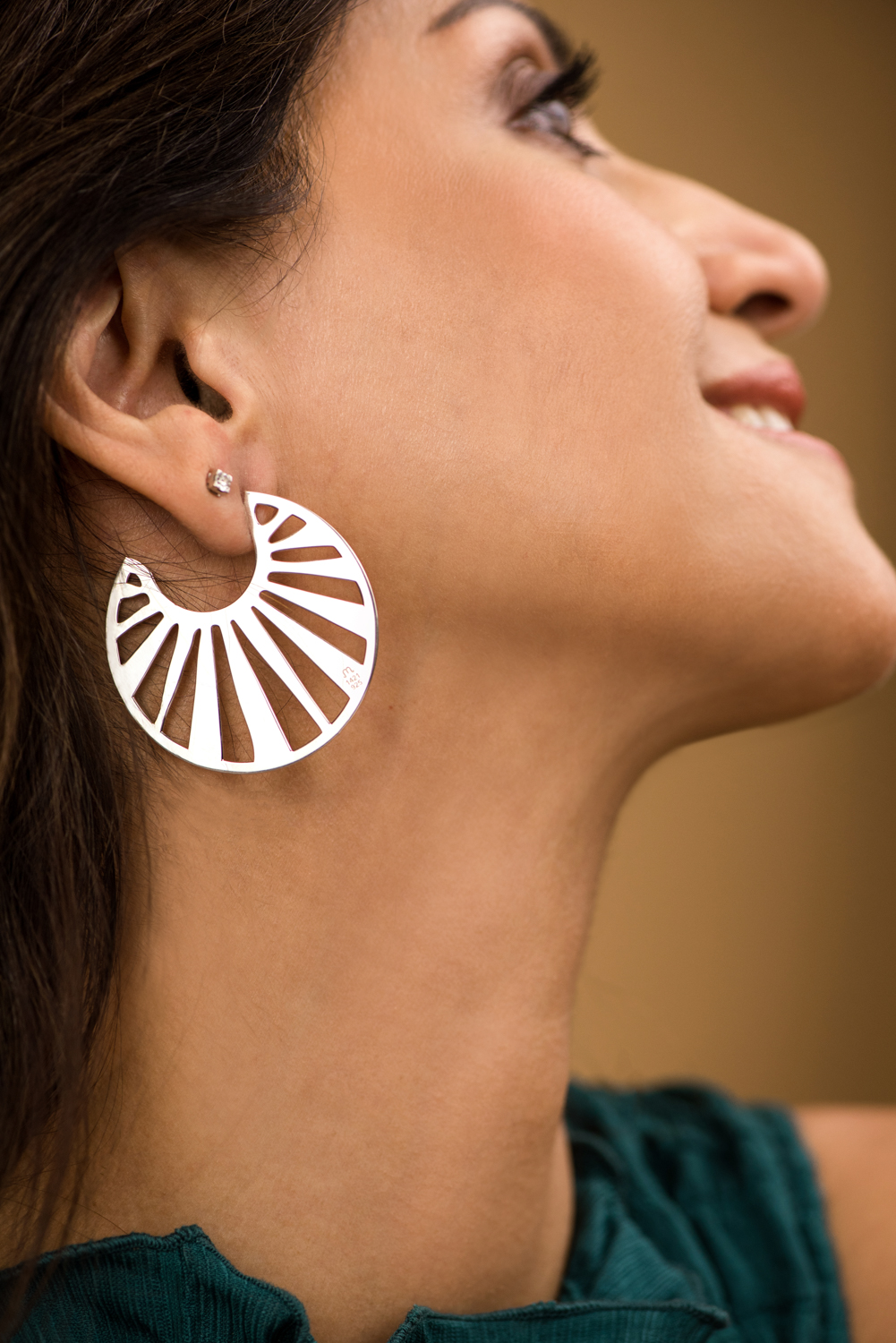 Silver hoops CHESHIRE L 3 Silver hoops CHESHIRE L - Image 3