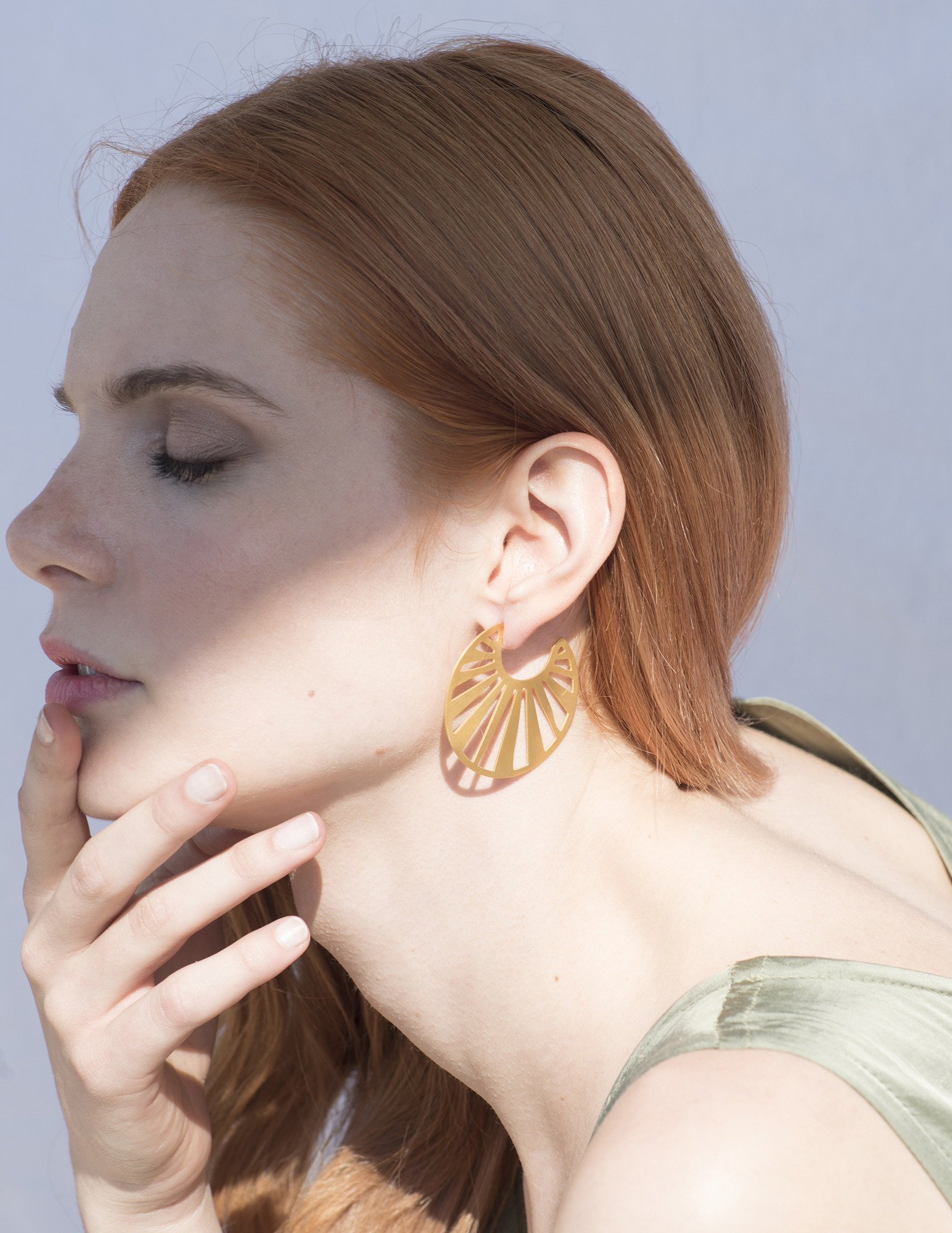 Silver hoops CHESHIRE L 6 Silver hoops CHESHIRE L - Image 6