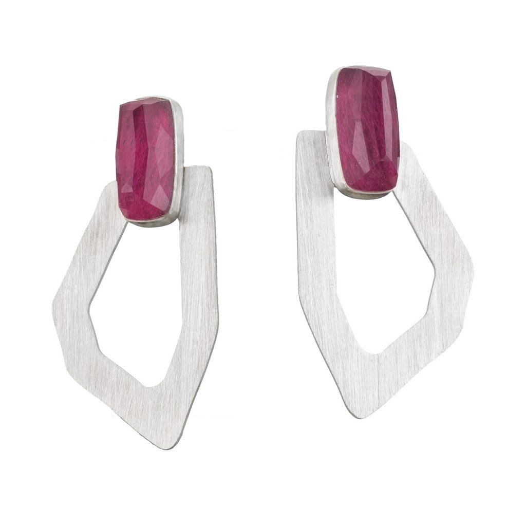 silver-earrings-with-ruby-mrs-trapeze-1