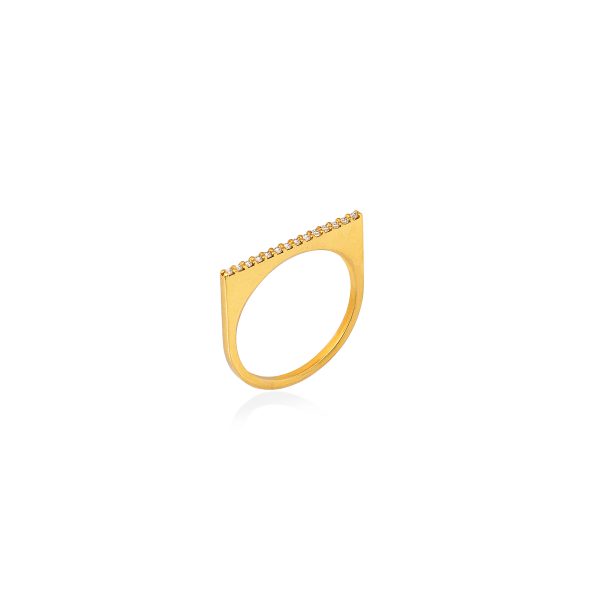 Χρυσό δαχτυλίδι 14K CHLOE SIREE με brilliant 1